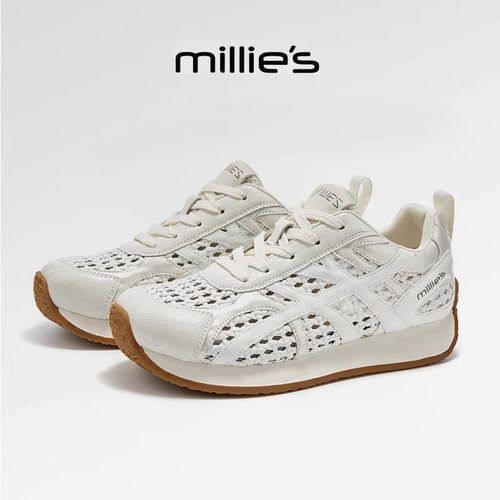 MILLIE'S/妙丽真皮德训鞋女