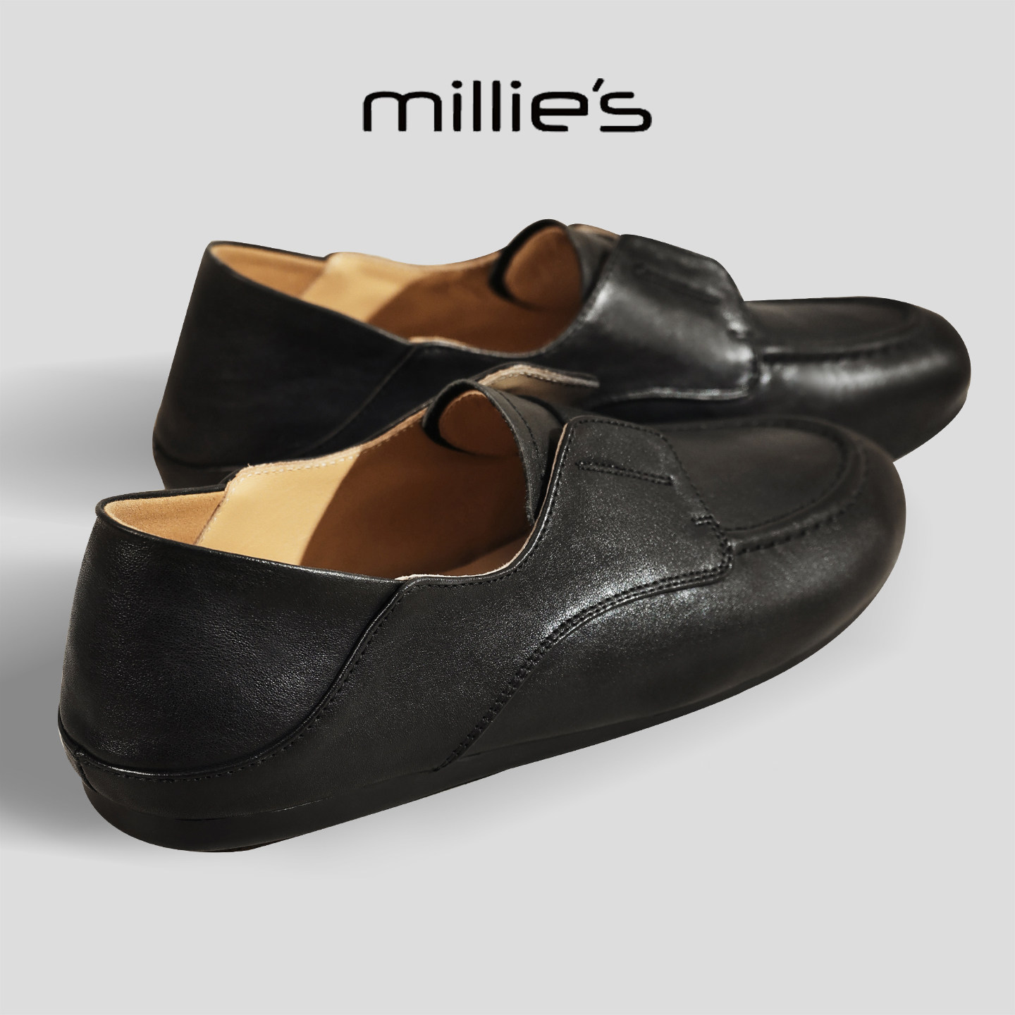 MILLIE'S/妙丽2025新款潮流平底舒适乐福鞋女软底休闲百搭勃肯鞋,女鞋,勃肯鞋/软木鞋,淘宝优惠券,粉丝福利购,淘宝优惠卷