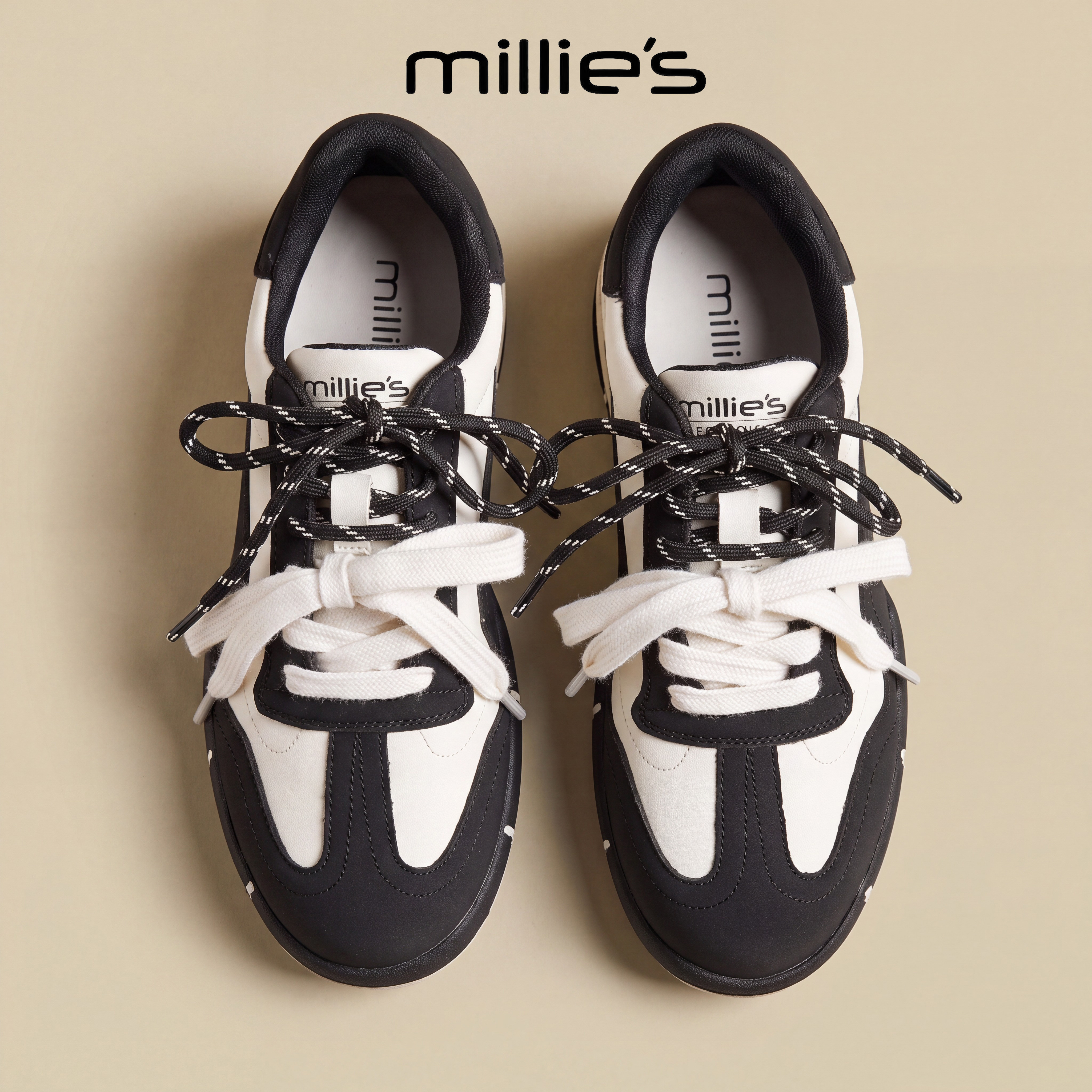 MILLIE'S/妙丽真皮德训鞋女