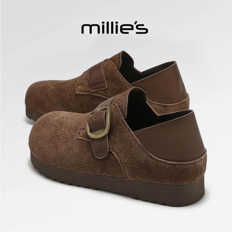 MILLIE'S/妙丽法式复古勃肯单鞋