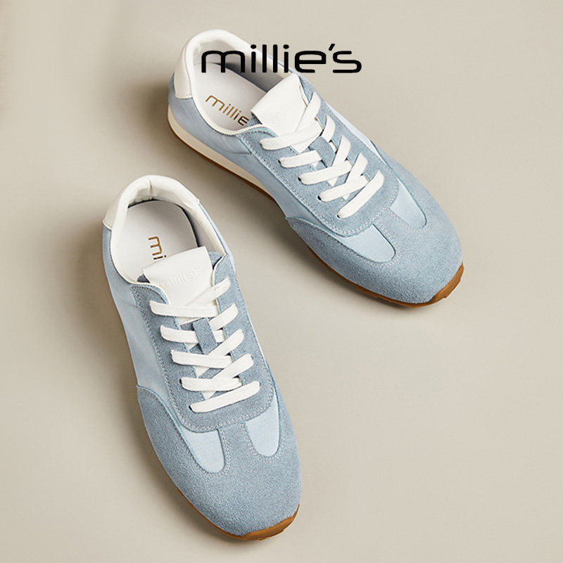 MILLIE'S/妙丽2025新款时尚百搭休闲鞋软底舒适潮流运动鞋,女鞋,休闲板鞋,淘宝优惠券,粉丝福利购,淘宝优惠卷