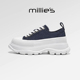 春季 millies妙丽女鞋 高级感厚底2026新款 小白鞋 今年流行 老爹鞋