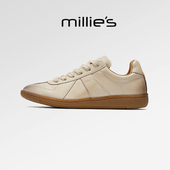 秋冬季 欧美风潮流ins做旧独特德训鞋 女神必备复古风 妙丽女鞋