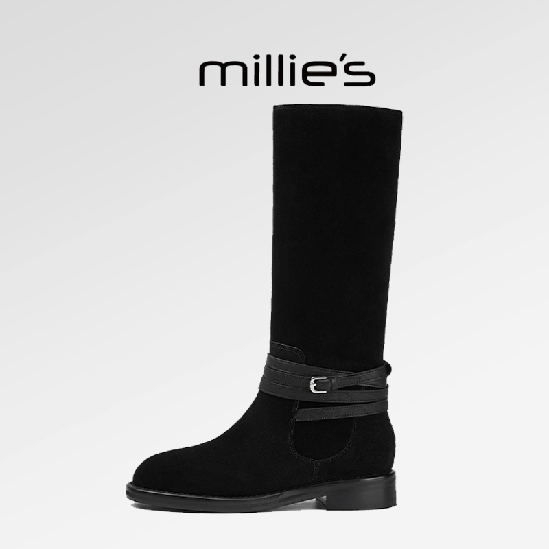 顺丰包邮2024新款平底时尚高筒靴