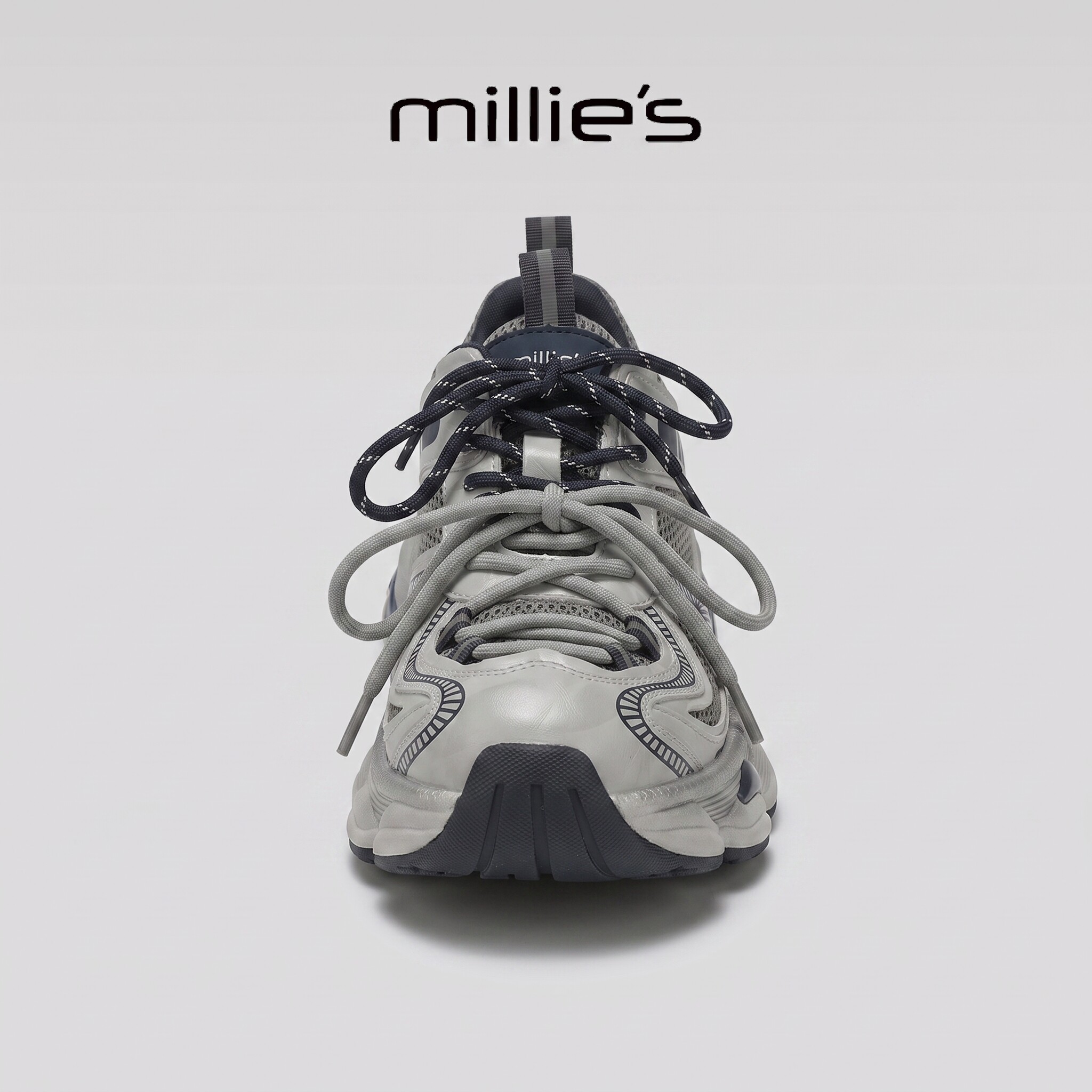 MILLIE'S/妙丽真皮厚底休闲鞋