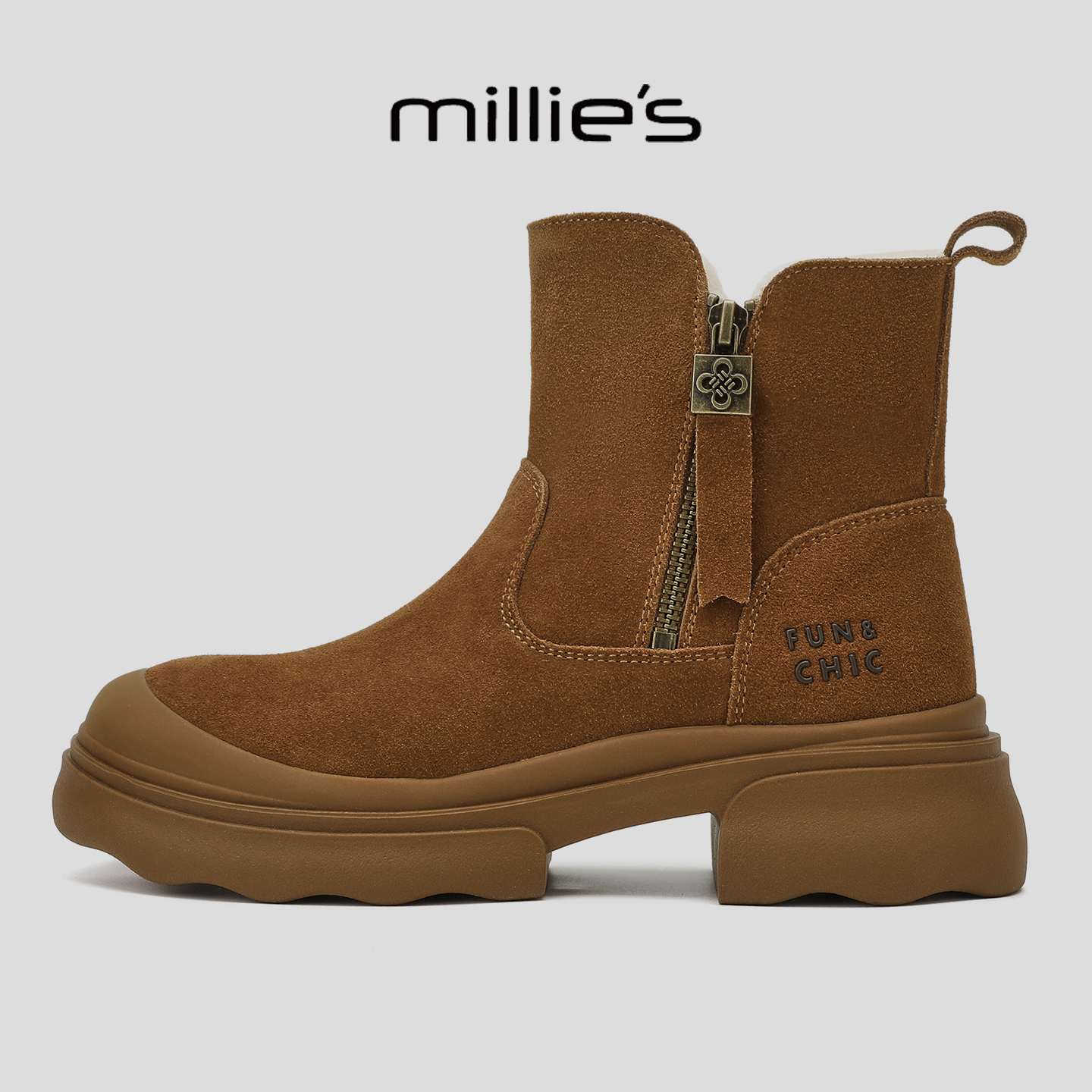 顺丰包邮妙丽加绒保暖马丁靴