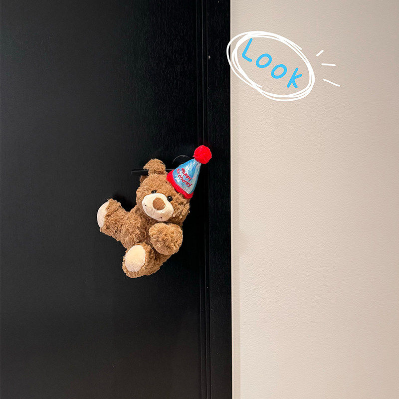 可爱小熊玩偶卧室门把手装饰入户门公仔门挡墙壁防撞家居装饰摆件,居家布艺,门把手套,淘宝优惠券,粉丝福利购,淘宝优惠卷