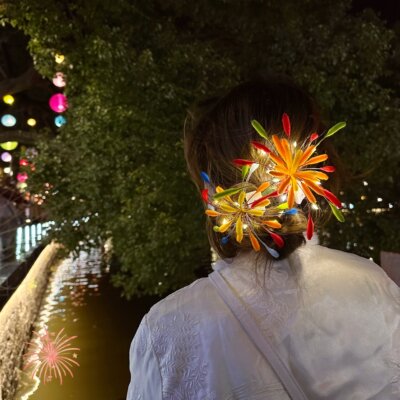 跨年超出片~烟花发卡发饰侧边夹新年装饰2026元旦跨年装饰扭扭棒