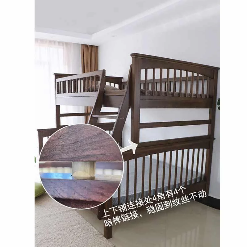 白蜡木全实木双层子母床两层铺上下双人成年高低亲子儿童大人新品