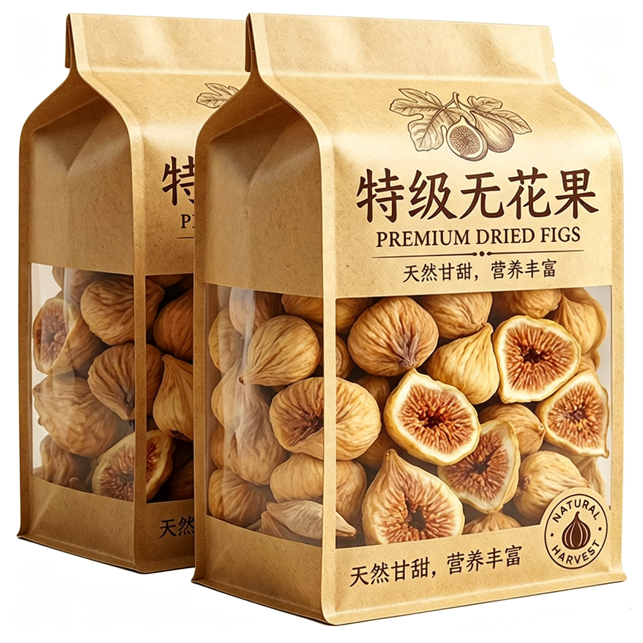 天然无花果干特级大果新疆特产孕妇零食无花果黄体酮即食煲汤