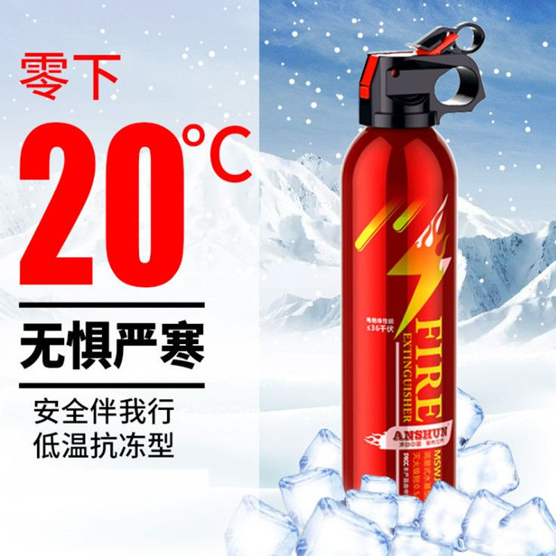 车载灭火器私家车车用水基型家用店用小轿车小型便携消防器材