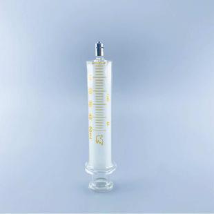 针管针桶玻璃注射器 50ml毫升鲁尔锁紧头金属可换针头玻璃针筒