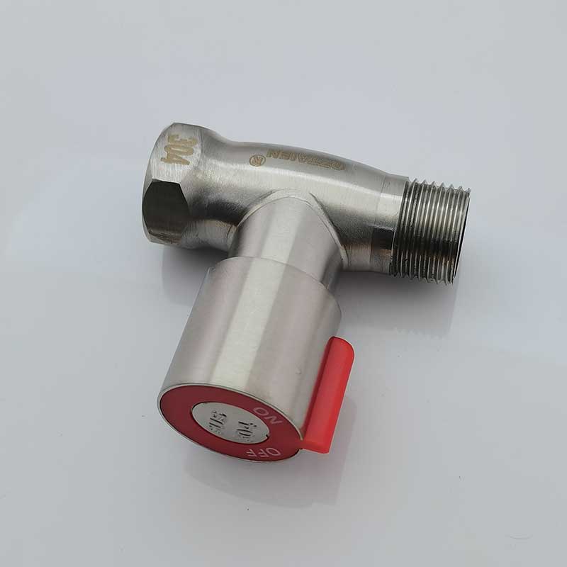 304不锈钢4分内外对丝直通阀冷热水开关止水三角阀