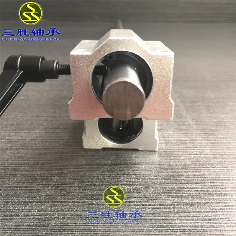 带锁紧定位固定箱式滑块轴承座直线光轴导轨SCS12 16 20 25 30LUU