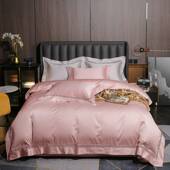 欧式 巴黎140S长绒棉镂空花边四件套全棉纯色三件套件高档纯棉花边