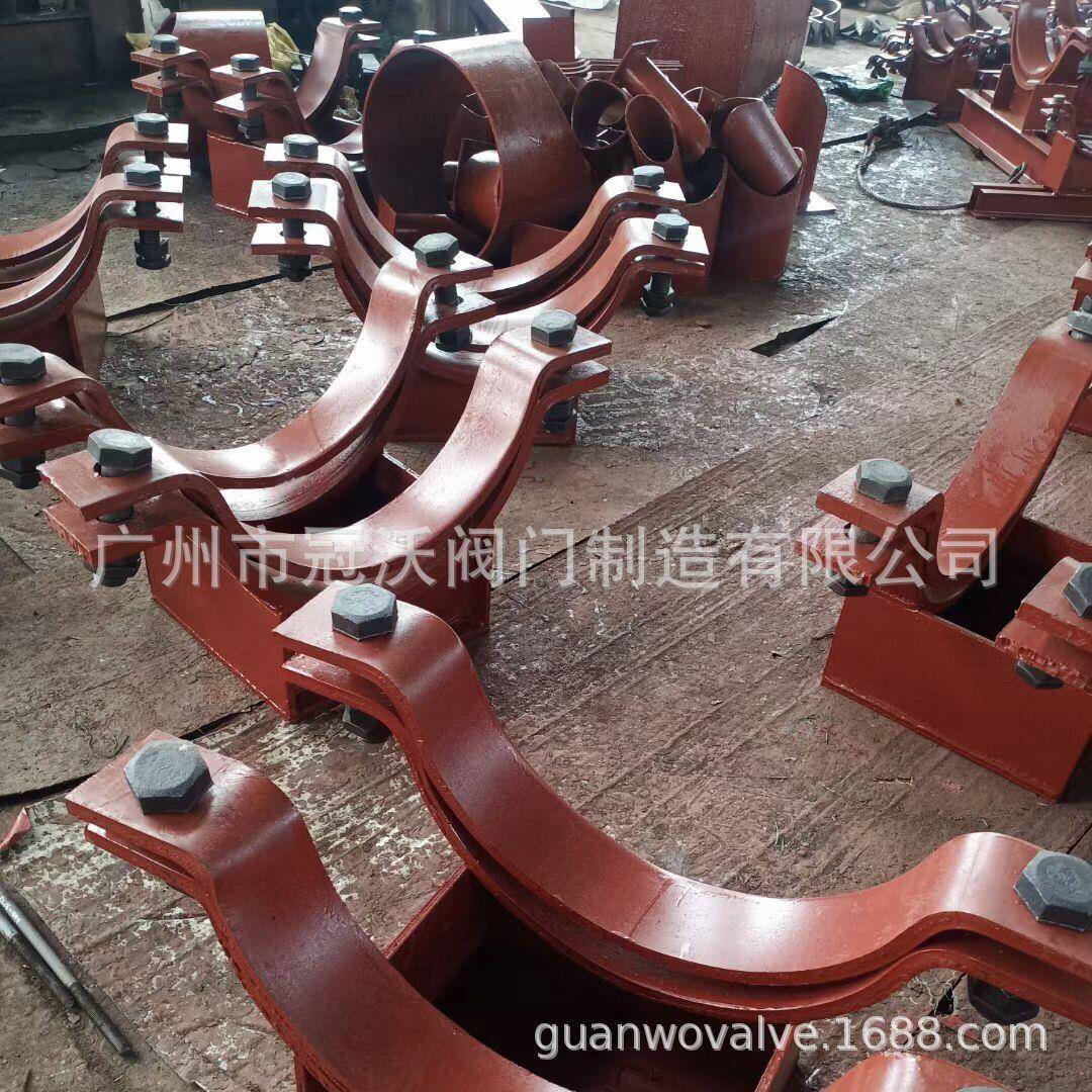 加厚半边码卡箍大口径半边码振动管道用管托管夹保冷管半边管卡