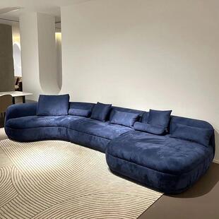 B设ate5481r弧形沙发意式 极x简轻奢厅大小户型布客艺异形计师沙发