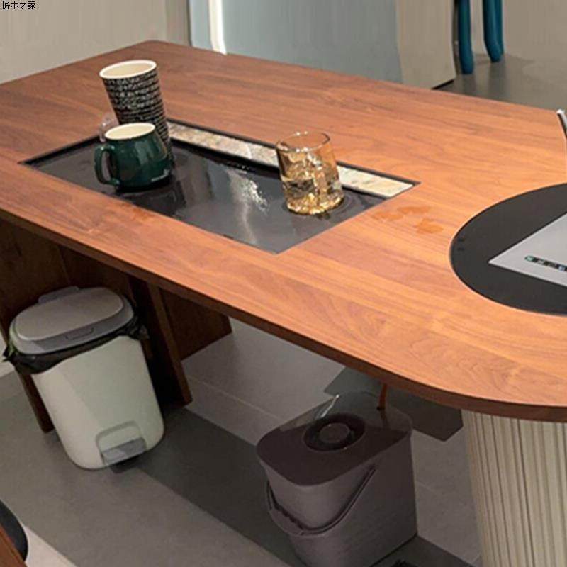 式实木茶桌椅组合2025新茶款高端黑胡桃新木茶中空间泡台轻PPI奢,商业/办公家具,茶台/茶桌,淘宝优惠券,粉丝福利购,淘宝优惠卷