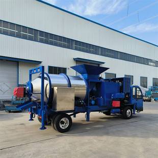 车载式沥青拌合机厂家 再生料加热搅拌机 牵引式沥青拌和机