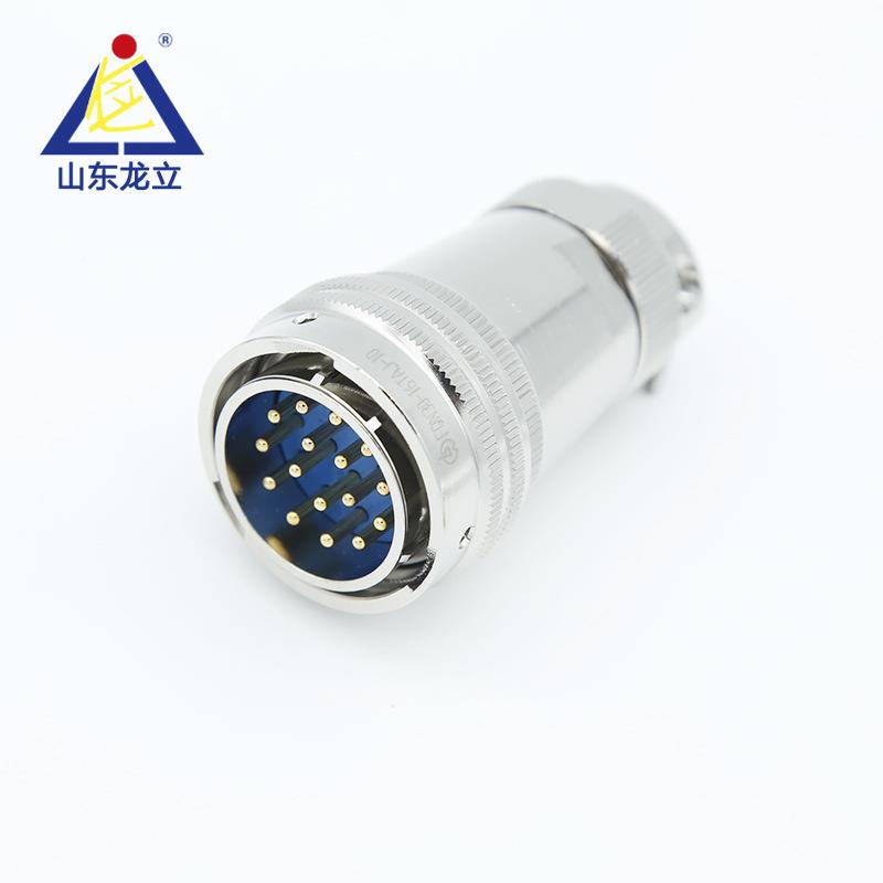 卡设扣式防水圆连接器FQN24弹簧NIE航插子电气备弹形簧电防水电源