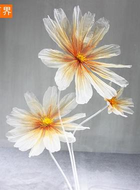 真花真丝雏婚礼婚庆t台舞菊台装饰道具橱路BJ2033B引花艺商场窗美