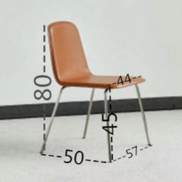 马鞍椅皮餐椅家用靠背椅现代简约LBA不装锈钢椅可卸组款餐拆舒适