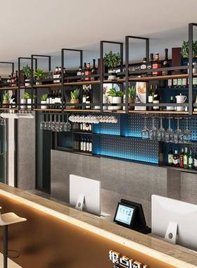 简约装悬饰吊架PSK铁吊顶挂置物架挂层板架花架吧台悬挂艺吊柜吊