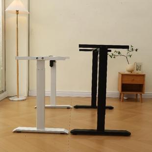 电智能电动升降腿电脑桌桌桌隐藏双机三706节壁脚支架书桌电竞工