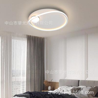 现灯代约LED吸顶圆形铁艺卧创51720室灯客厅灯意个性书房餐厅简阳