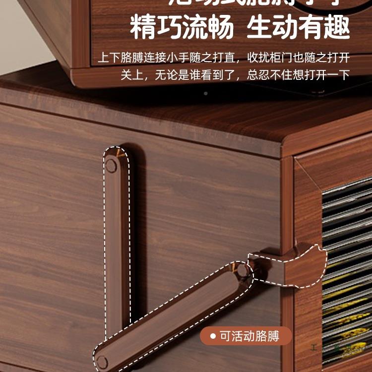 机器人边实沙发边几柜胡桃木矮柜斗柜子创意客厅木室卧家用F9786S