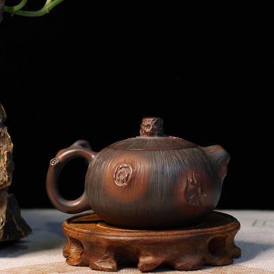 钦州坭兴师陶茶张振和梅花壶壶大名家纯手仿生梅花家用泡茶工单壶