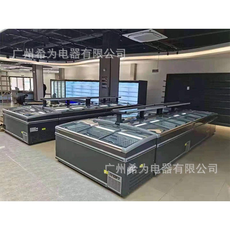 自动融霜标准款组合岛柜商用超市直冷冷冻卧式展示柜220V/50HZ