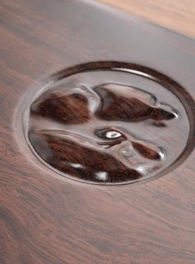 块茶实木AL670810茶家用排水式海大小号简约单层茶台整长方形盘花