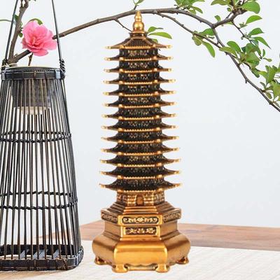 昌塔铜摆木件文饰13层十三层客厅书桌学生家居装15116品树脂工艺