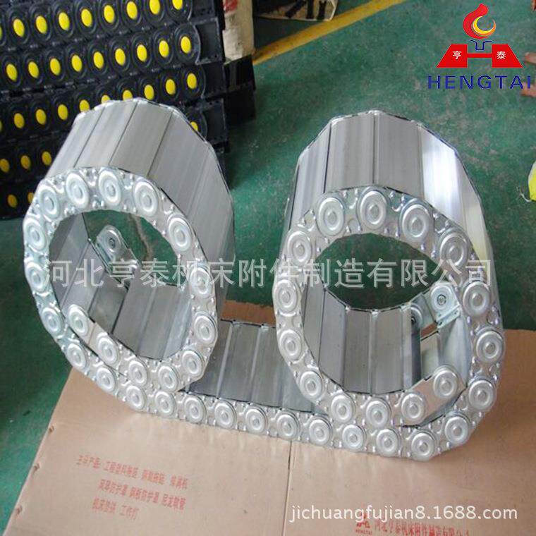 厂家生产机床T-S钢制拖链穿线缆L油XPT钢铝拖管链金属移动导向槽