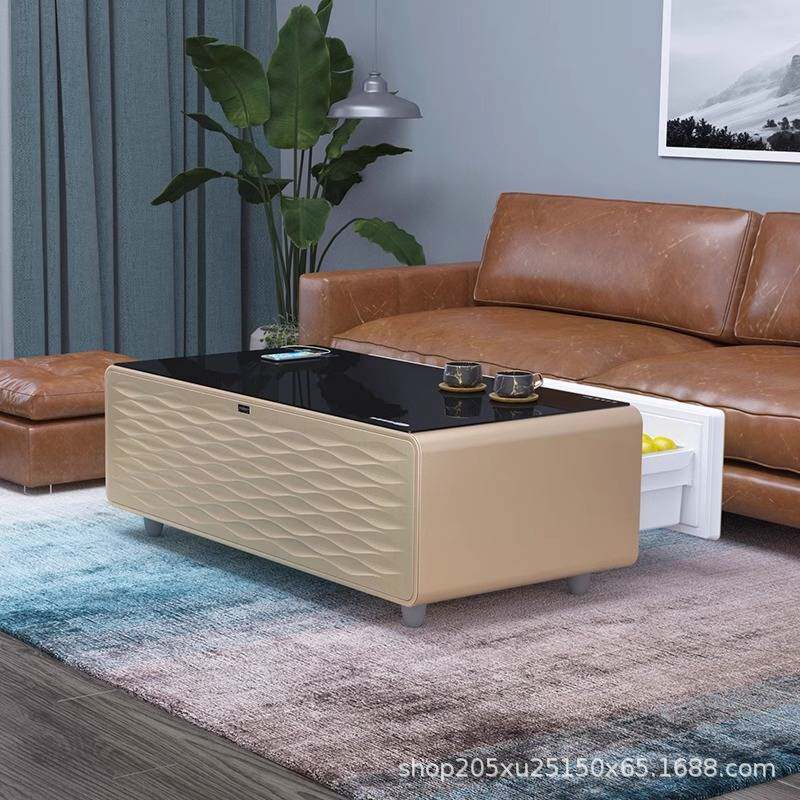 冰箱茶几一体客厅2025新款小户型轻奢现代多功能触屏高端智能家具