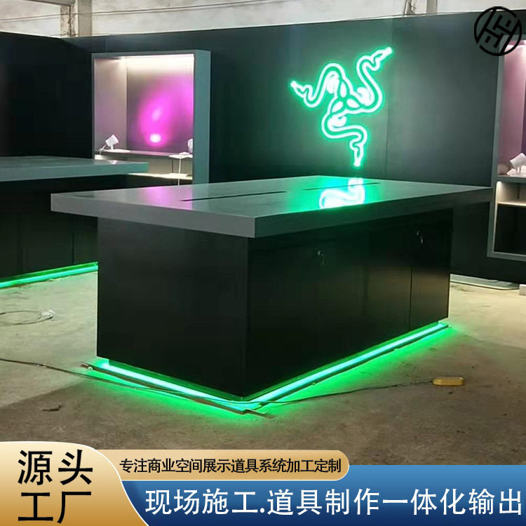 工厂展厅烤漆中岛展示柜