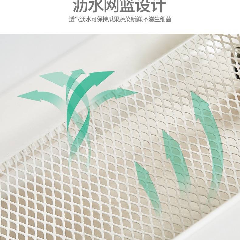 四层手推车厨房置物架带轮移动落地收纳架子