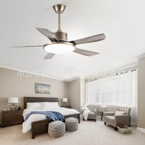 965大风力吊扇卧室家用吊扇厅大风扇灯吊灯60寸餐厅商古用客复风
