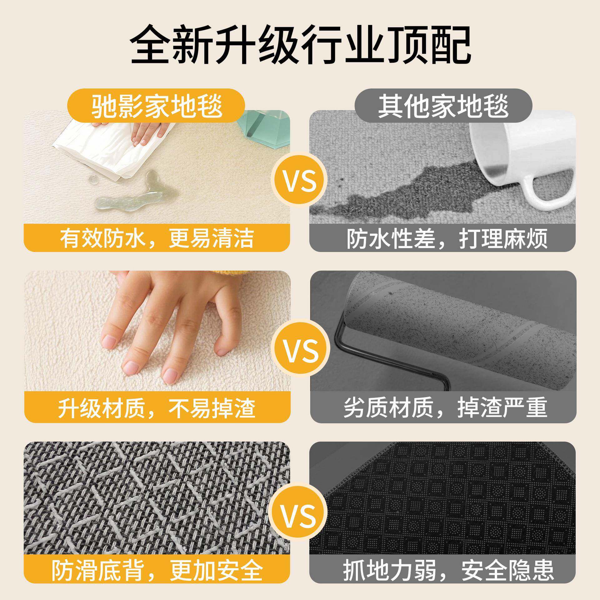儿童地毯客厅免洗可擦卡卧室子爬行玩耍垫水ltao9247防通污垫阅读
