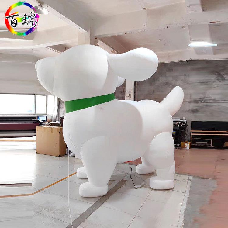 充气网红色卡通NSA狗商场户外露气模营美陈光发创意打卡白道具装