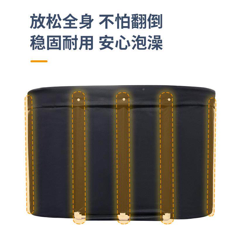 家用浴成人pv桶467c可折叠家庭使全身加厚新款用充气可坐免泡澡盆