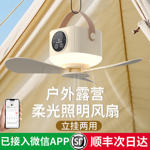 【可定时】宿舍超静音夜灯小吊扇