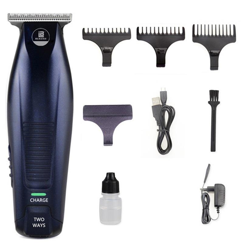 直销新款复古油头电推剪T型0刀头发廊专用刻痕雕刻光头理发器推子