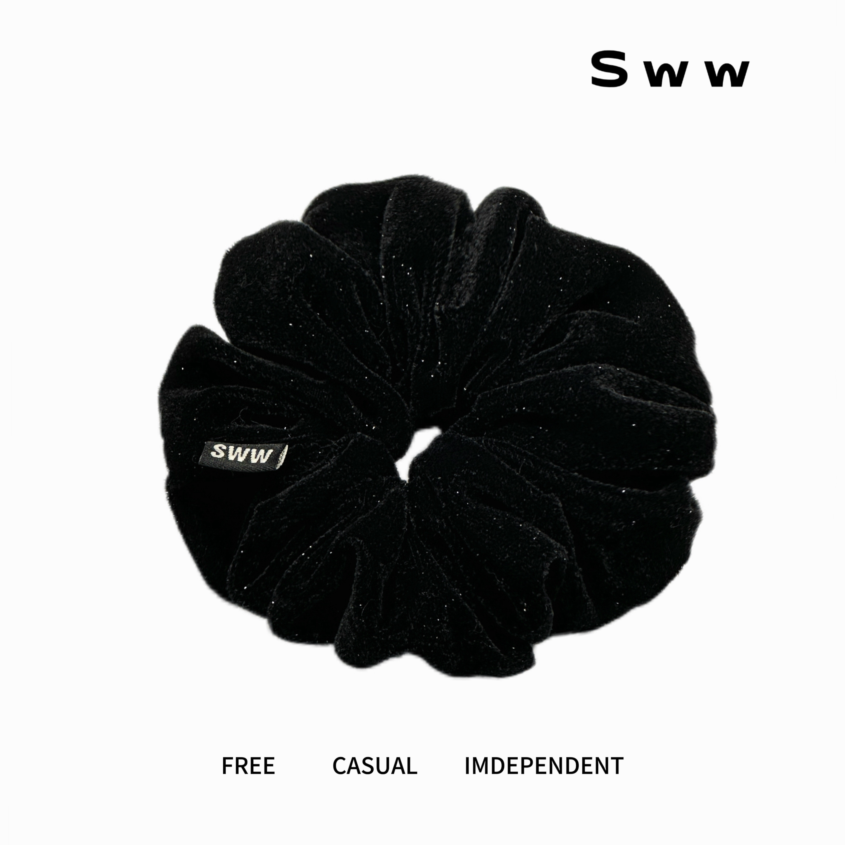 丝绒珠光大号显发量发圈