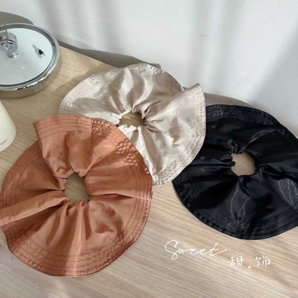 SWW超大号尼龙荷叶边时尚法式复古高级大肠发圈,饰品/流行首饰/时尚饰品新,发饰,淘宝优惠券,粉丝福利购,淘宝优惠卷