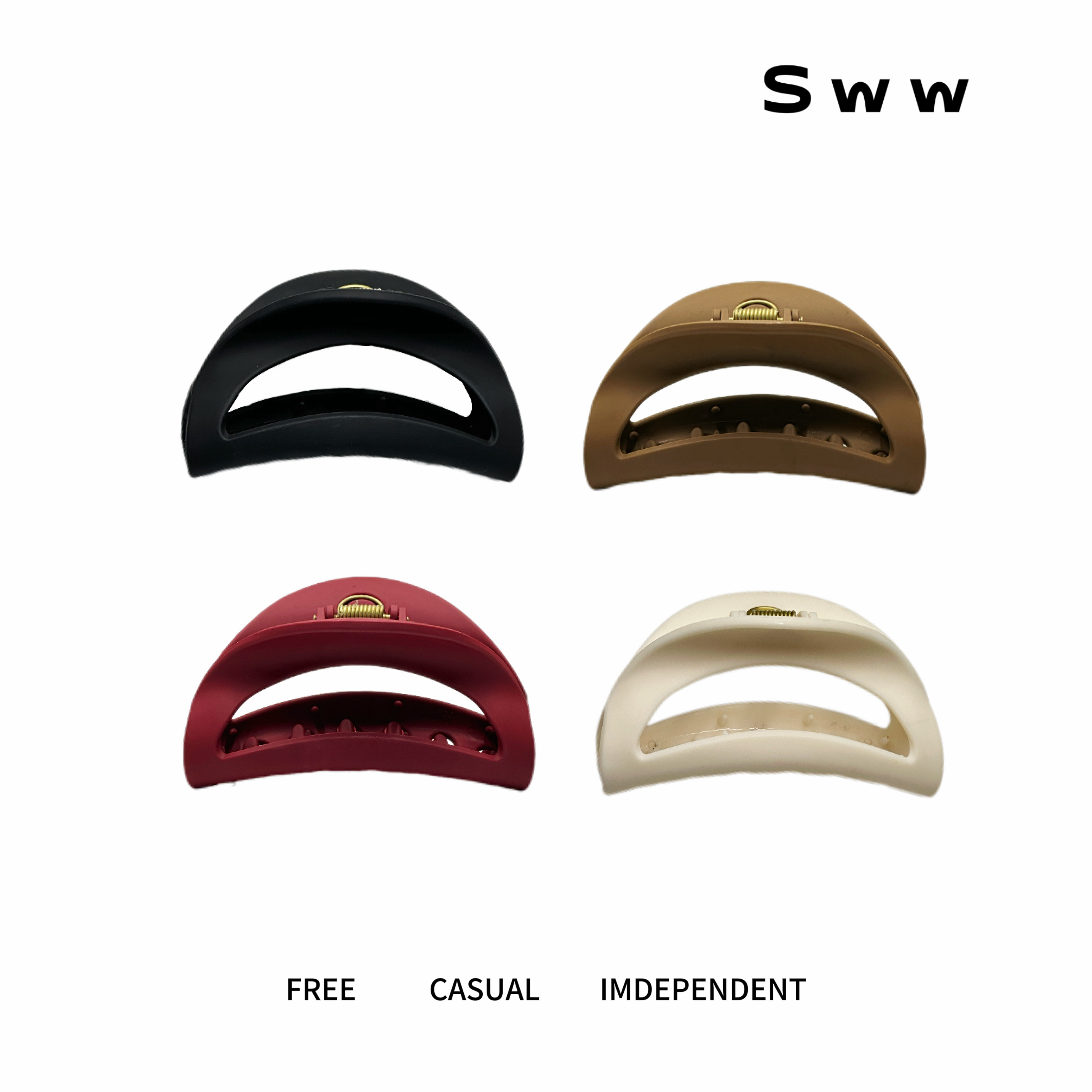 SWW/软乎乎硅胶安全后脑勺超大容量软硅胶后脑勺鲨鱼夹