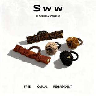 SWW/新款高弹力皮筋啪啪发圈高马尾显发量不伤发发绳发圈