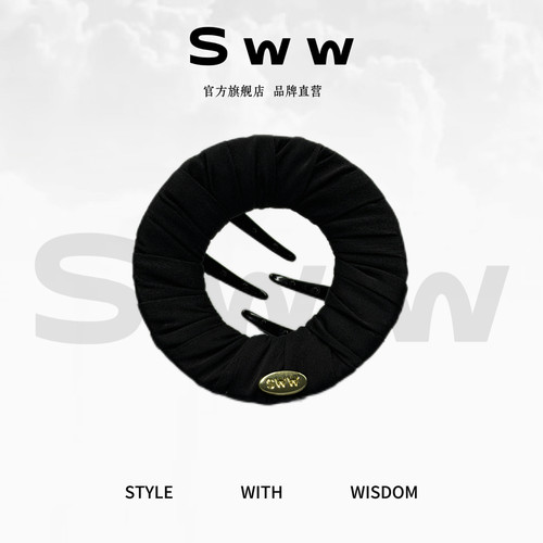 SWW/零压力手工创意扁平发夹后脑勺盘发夹网红瑜伽运动无痕无压感