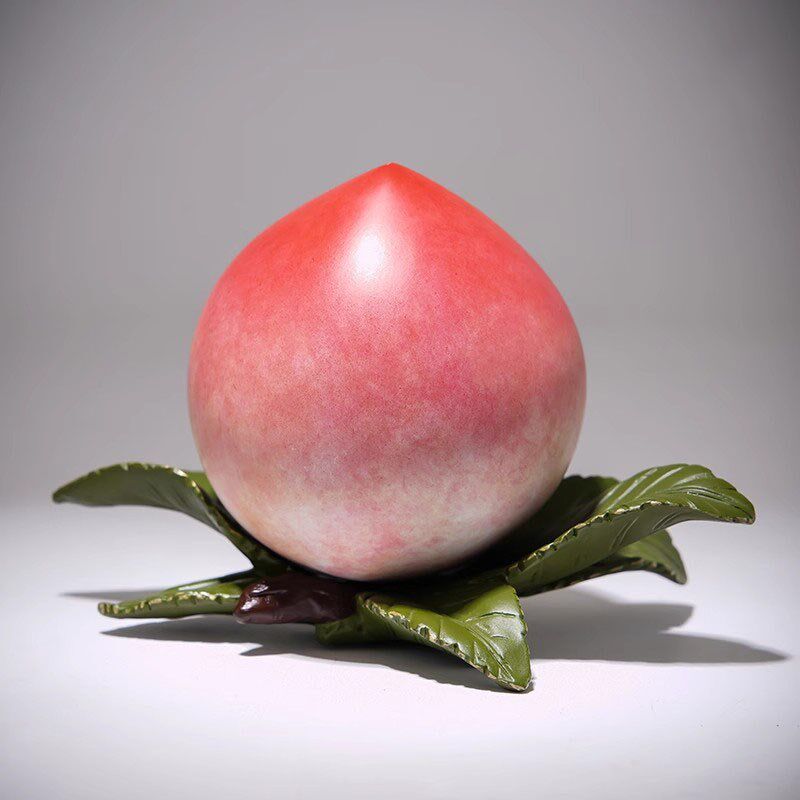 威弗列德铜摆件《寿桃》黄铜工艺品饰品长辈祝寿送礼礼品蟠桃装饰